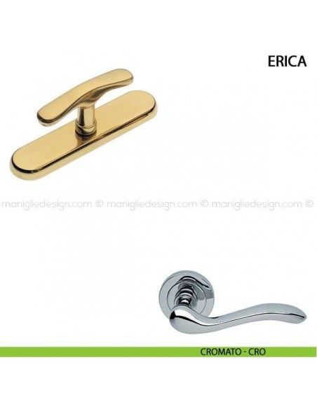 Maniglia cremonese per finestra Erica Manital cromato