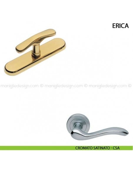 Maniglia cremonese per finestra Erica Manital cromato satinato