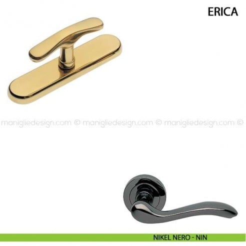 Maniglia cremonese per finestra Erica Manital nikel nero