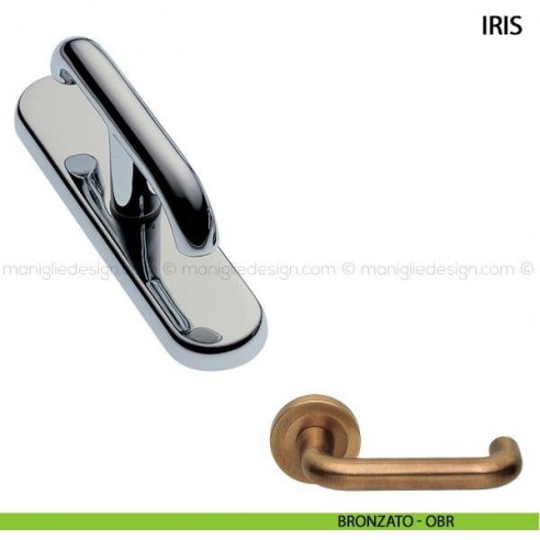 Maniglia cremonese per finestra Iris Manital bronzato
