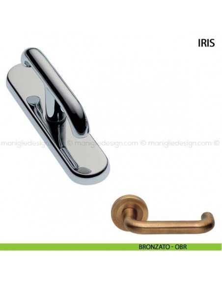 Maniglia cremonese per finestra Iris Manital bronzato