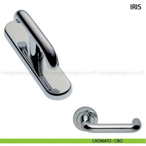 Maniglia cremonese per finestra Iris Manital cromato