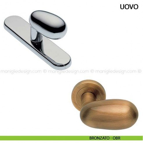 Maniglia cremonese per finestra Uovo Manital bronzo