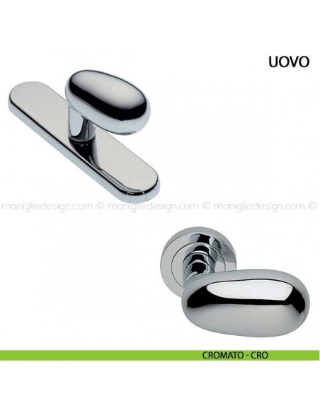 Maniglia cremonese per finestra Uovo Manital cromato