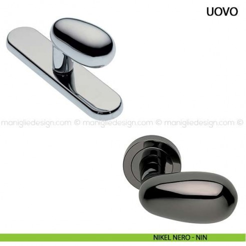 Maniglia cremonese per finestra Uovo Manital nikel nero