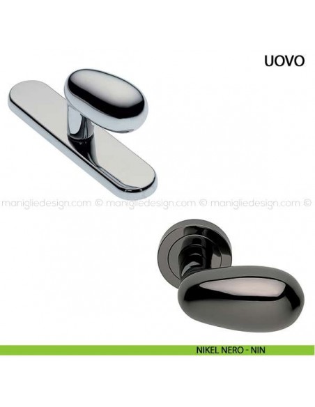 Maniglia cremonese per finestra Uovo Manital nikel nero