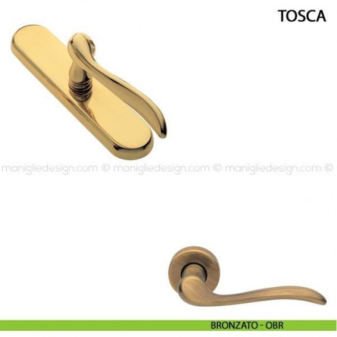 Maniglia cremonese per finestra Tosca Manital bronzato