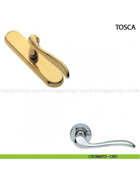 Maniglia cremonese per finestra Tosca Manital cromato