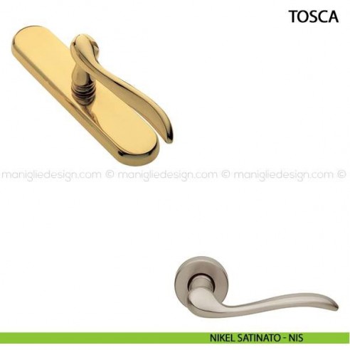 Maniglia cremonese per finestra Tosca Manital nikel satinato