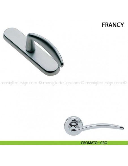Maniglia cremonese per finestra Francy Manital cromato