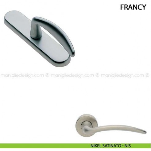 Maniglia cremonese per finestra Francy Manital nikel satinato