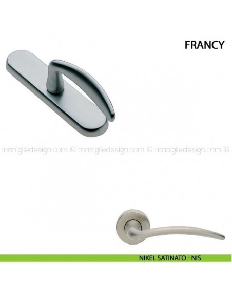 Maniglia cremonese per finestra Francy Manital nikel satinato