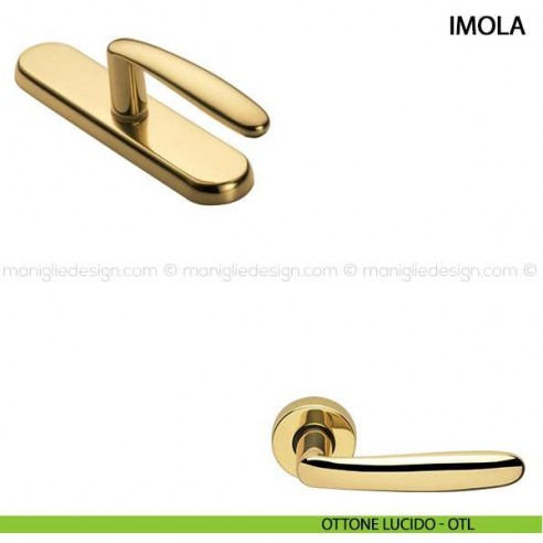 Maniglia cremonese per finestra Imola Manital ottone lucido
