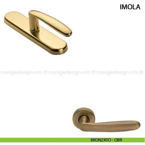 Maniglia cremonese per finestra Imola Manital bronzato