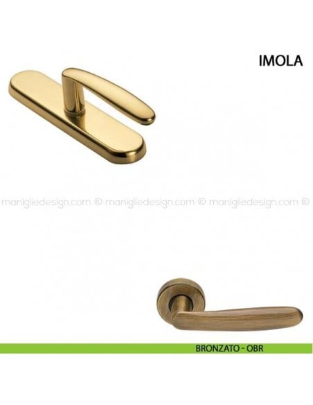 Maniglia cremonese per finestra Imola Manital bronzato