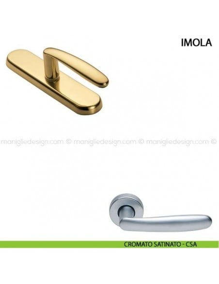 Maniglia cremonese per finestra Imola Manital cromato satinato