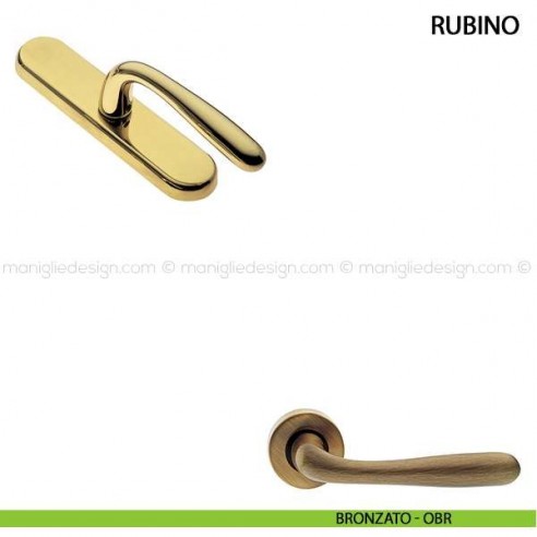 Maniglia cremonese per finestra Rubino Manital bronzato