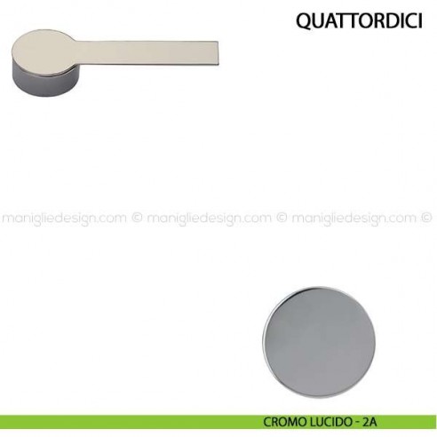 Maniglia per porta Quattordici Comit cromo lucido