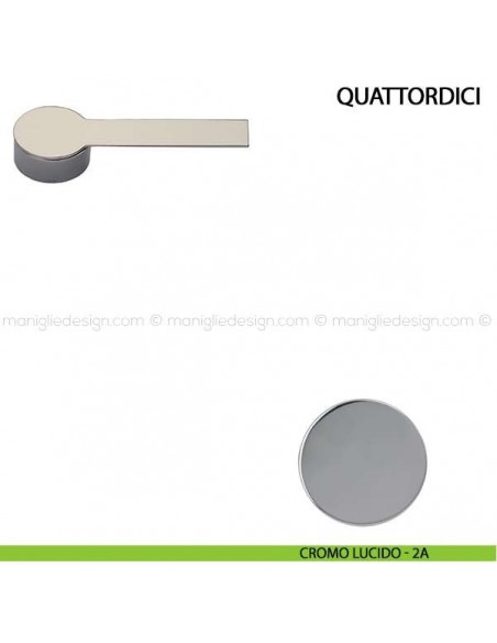 Maniglia per porta Quattordici Comit cromo lucido