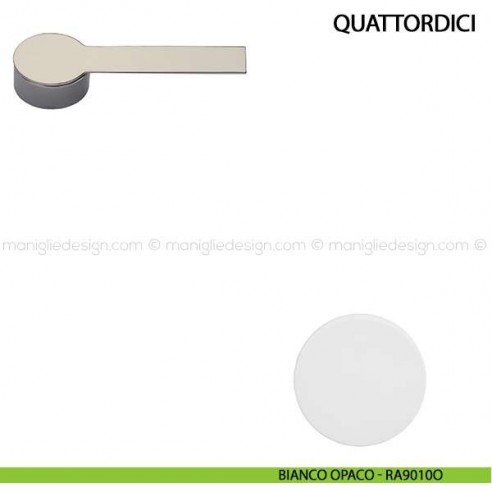 Maniglia per porta Quattordici Comit bianco opaco
