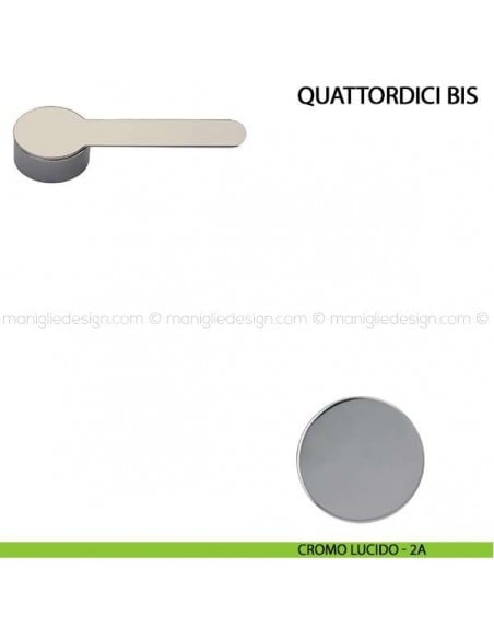Maniglia per porta Quattordici Bis Comit cromo lucido