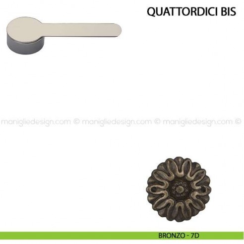 Maniglia per porta Quattordici Bis Comit bronzo