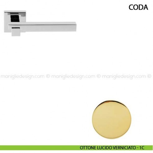 Maniglia per porta Coda Comit ottone lucido