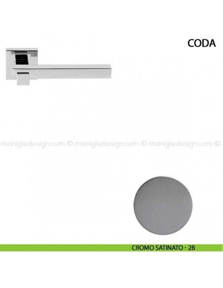 Maniglia per porta Coda Comit cromo satinato