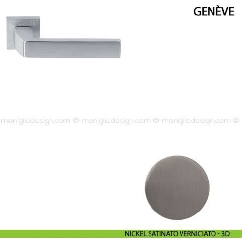 Maniglia per porta Genève Comit nickel satinato verniciato