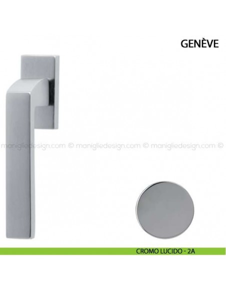 Maniglia per finestra martellina DK Genève Comit cromo lucido