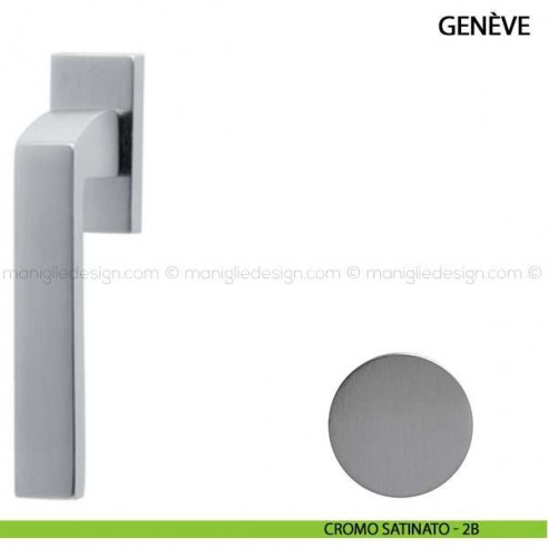 Maniglia per finestra martellina DK Genève Comit cromo satinato