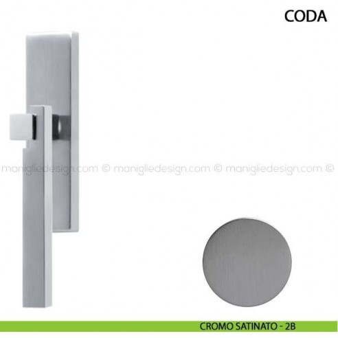 Maniglia cremonese per finestra Coda Comit cromo satinato