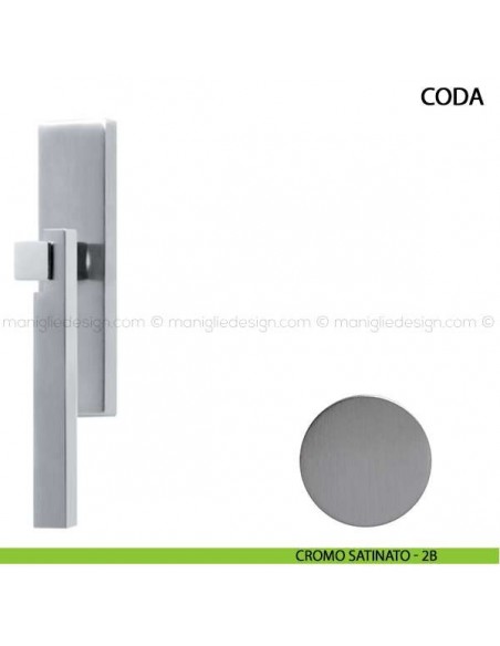 Maniglia cremonese per finestra Coda Comit cromo satinato