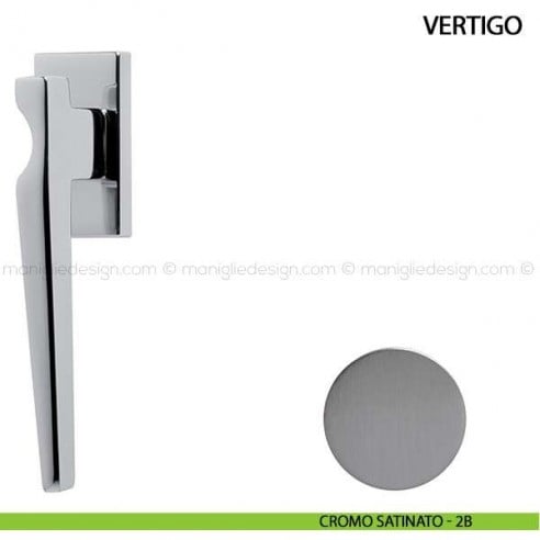 Maniglia per finestra martellina DK Vertigo Comit cromo satinato