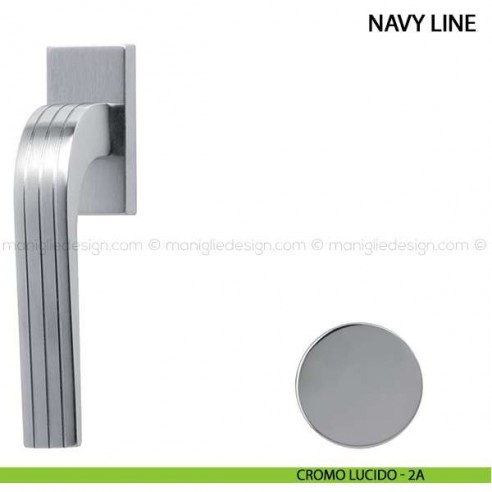 Maniglia per finestra martellina DK Navy Line Comit cromo lucido