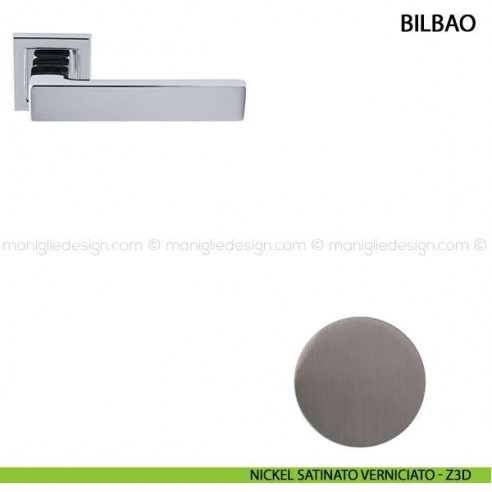 Maniglia per porta Bilbao Comit nickel satinato verniciato