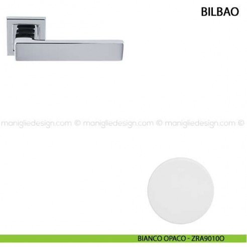 Maniglia per porta Bilbao Comit bianco opaco