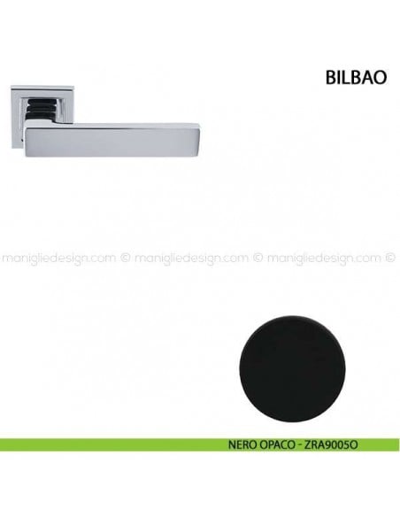 Maniglia per porta Bilbao Comit nero opaco