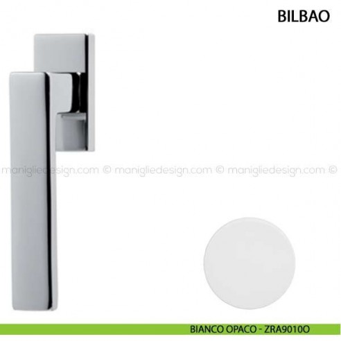 Maniglia per finestra martellina DK Bilbao Comit bianco opaco
