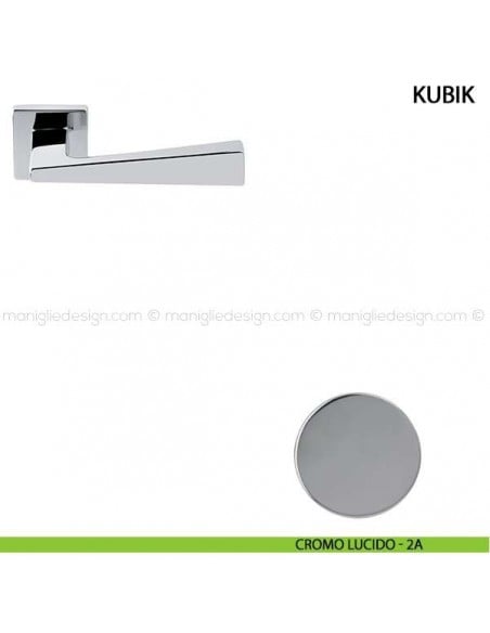 Maniglia per porta Kubik Comit cromo lucido