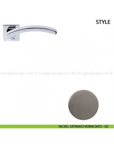 Maniglia per porta Style Comit nickel satinato verniciato