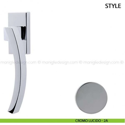 Maniglia per finestra martellina DK Style Comit cromo lucido
