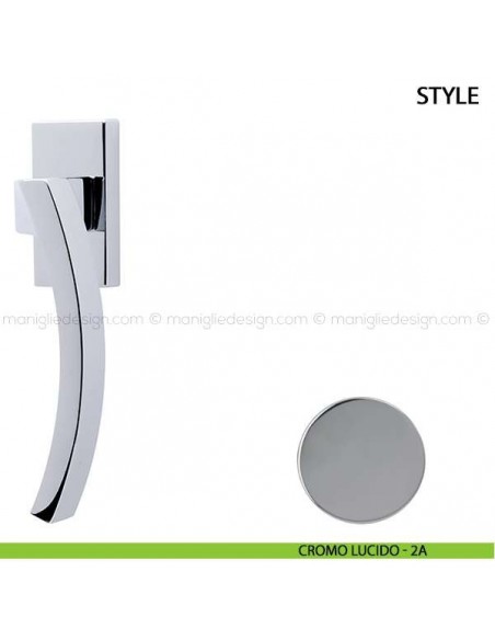 Maniglia per finestra martellina DK Style Comit cromo lucido