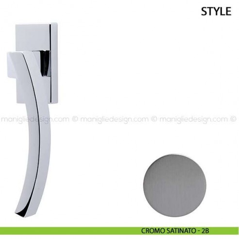 Maniglia per finestra martellina DK Style Comit cromo satinato
