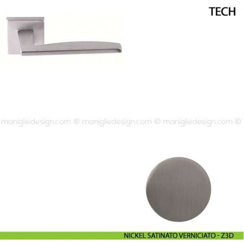 Maniglia per porta Tech Comit nickel satinato verniciato