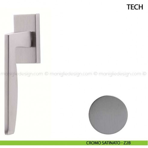 Maniglia per finestra martellina DK Tech Comit cromo satinato