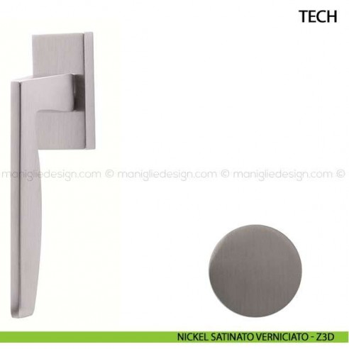 Maniglia per finestra martellina DK Tech Comit nickel satinato verniciato