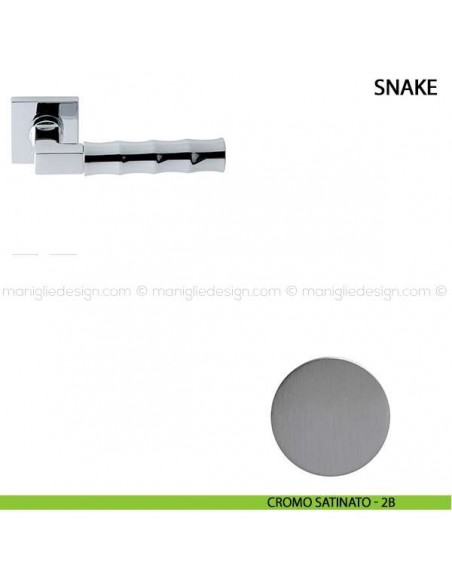 Maniglia per porta Snake Comit cromo satinato