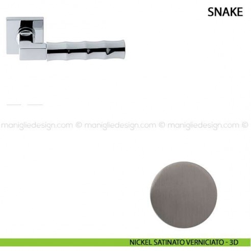 Maniglia per porta Snake Comit nickel satinato verniciato
