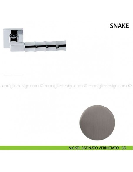 Maniglia per porta Snake Comit nickel satinato verniciato
